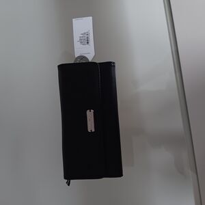 Nautica Black and Silver Textured Clutch Wristlet